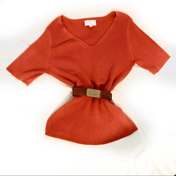 Avenues Collection Tops - Avenue Sweater Collection Short Sleeved Sweater XL